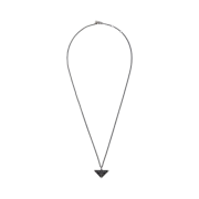 Prada Symbole Pendant Necklace Black