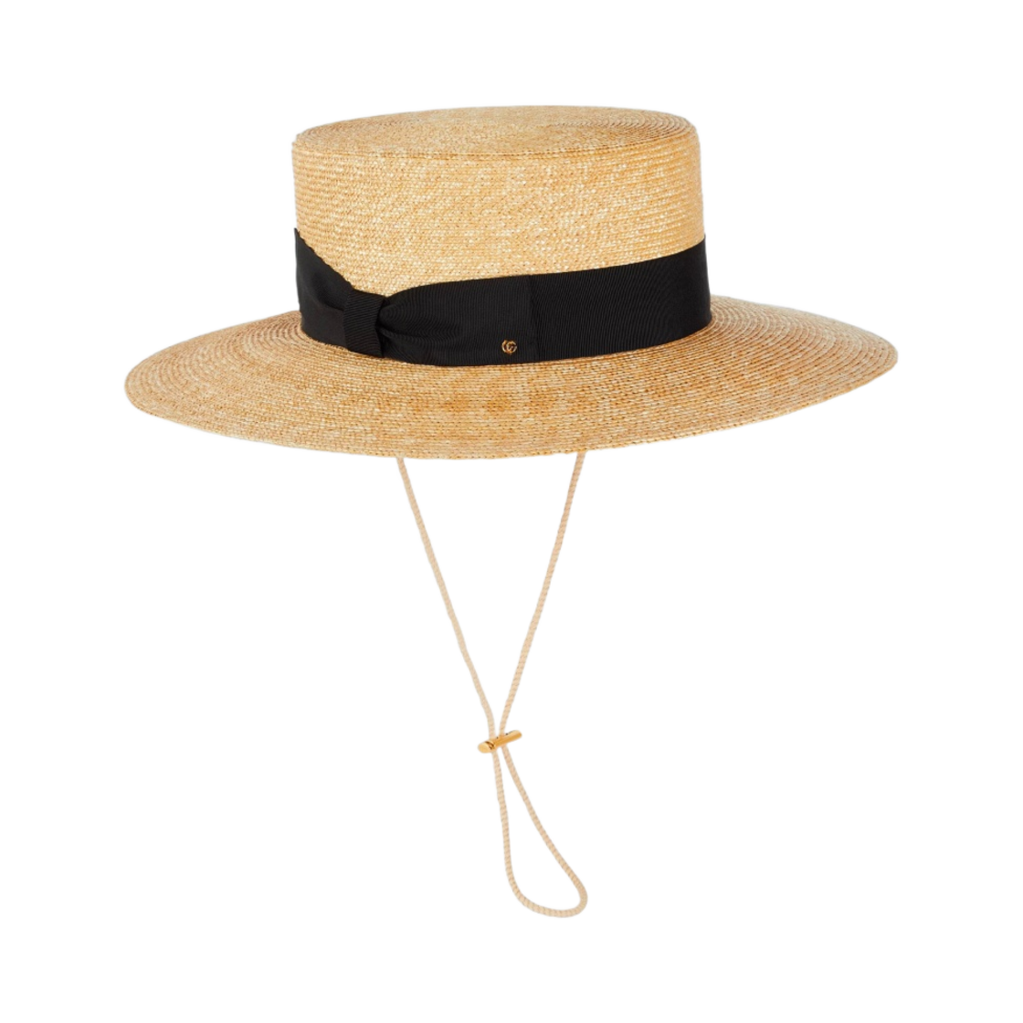 구찌 스트로우 보터 햇 베이지(Gucci Straw Boater Hat Beige) - 1