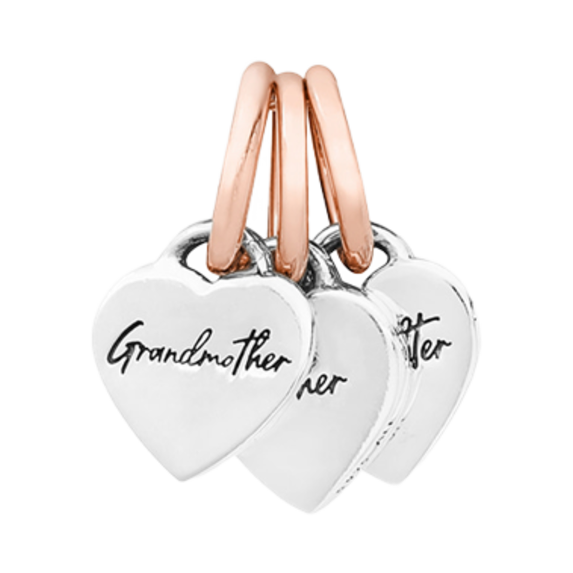 W) 판도라 투톤 스플릿터블 패밀리 제너레이션 오브 하트 트리플 댕글