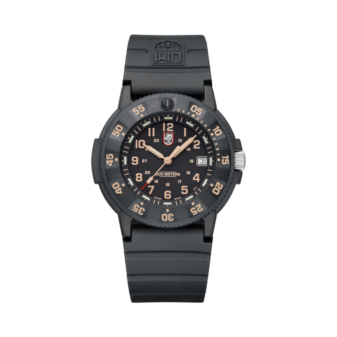 XS-3001-EVO-OR-S Luminox Original Navy Seal 43mm Genuine Rubber Black