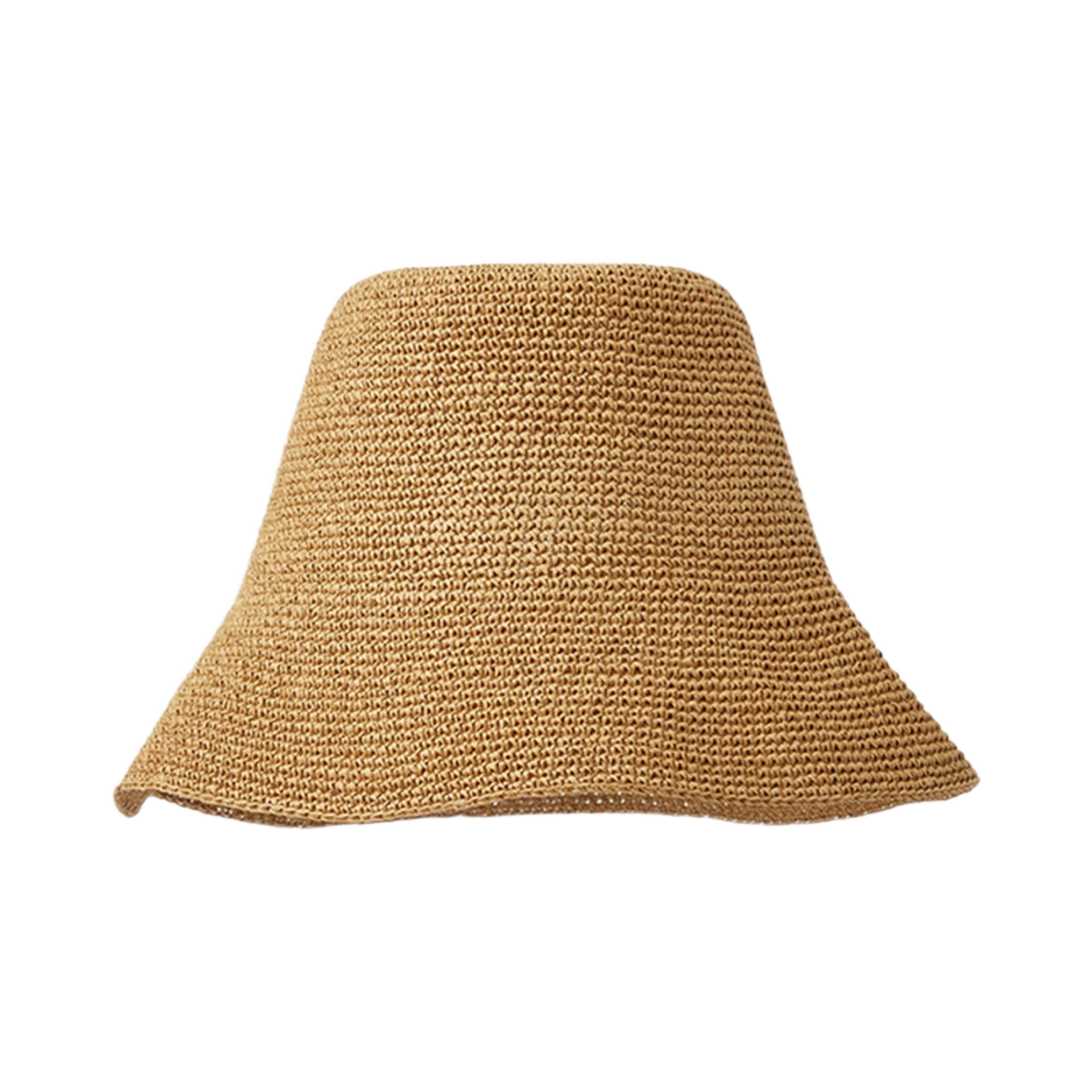 (W) 코스 크로셰 페이퍼 햇 브라운((W) COS Crochet Paper Hat Brown)