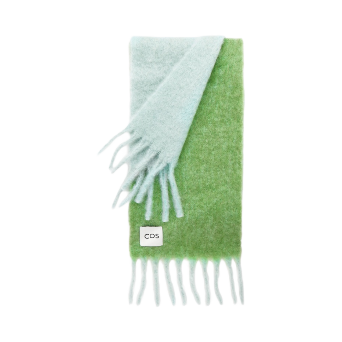 1039791011 COS Oversized Mohair Blend Muffler Dark Turquoise