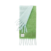 COS Oversized Mohair Blend Muffler Dark Turquoise