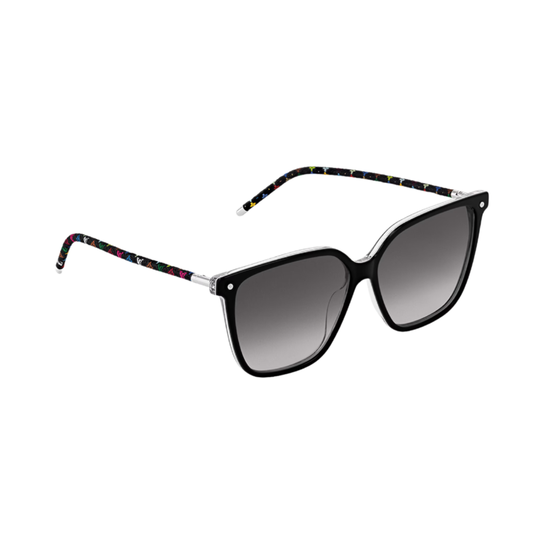 루이비통 x 무라카미 타카시 LV 퍼스트 모노그램 멀티컬러 스퀘어 선글라스 블랙(Louis Vuitton x Murakami Takashi LV First Monogram Multicolor Square Sunglasses Black) - 2