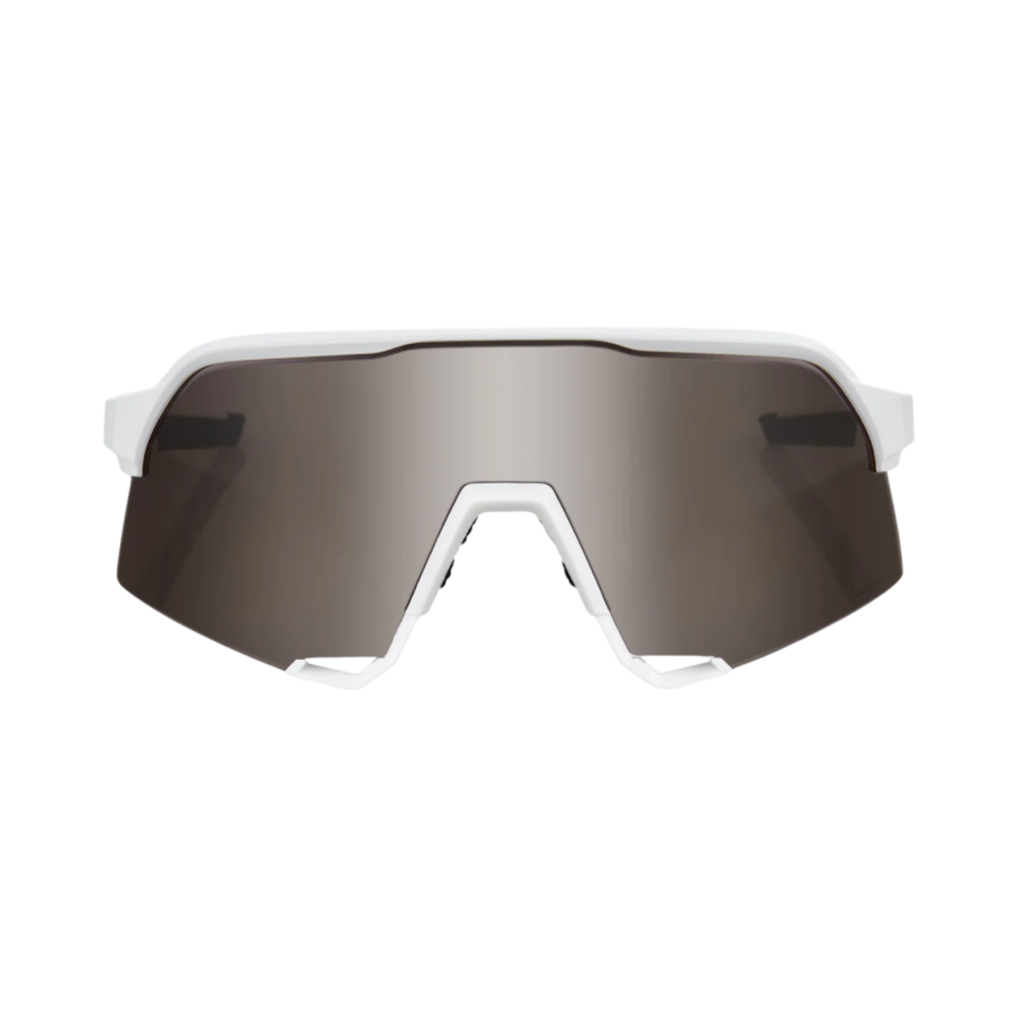 100퍼센트 S3 매트 화이트 하이퍼 실버 미러 렌즈(100% S3 Matte White Hiper Silver Mirror Lens)