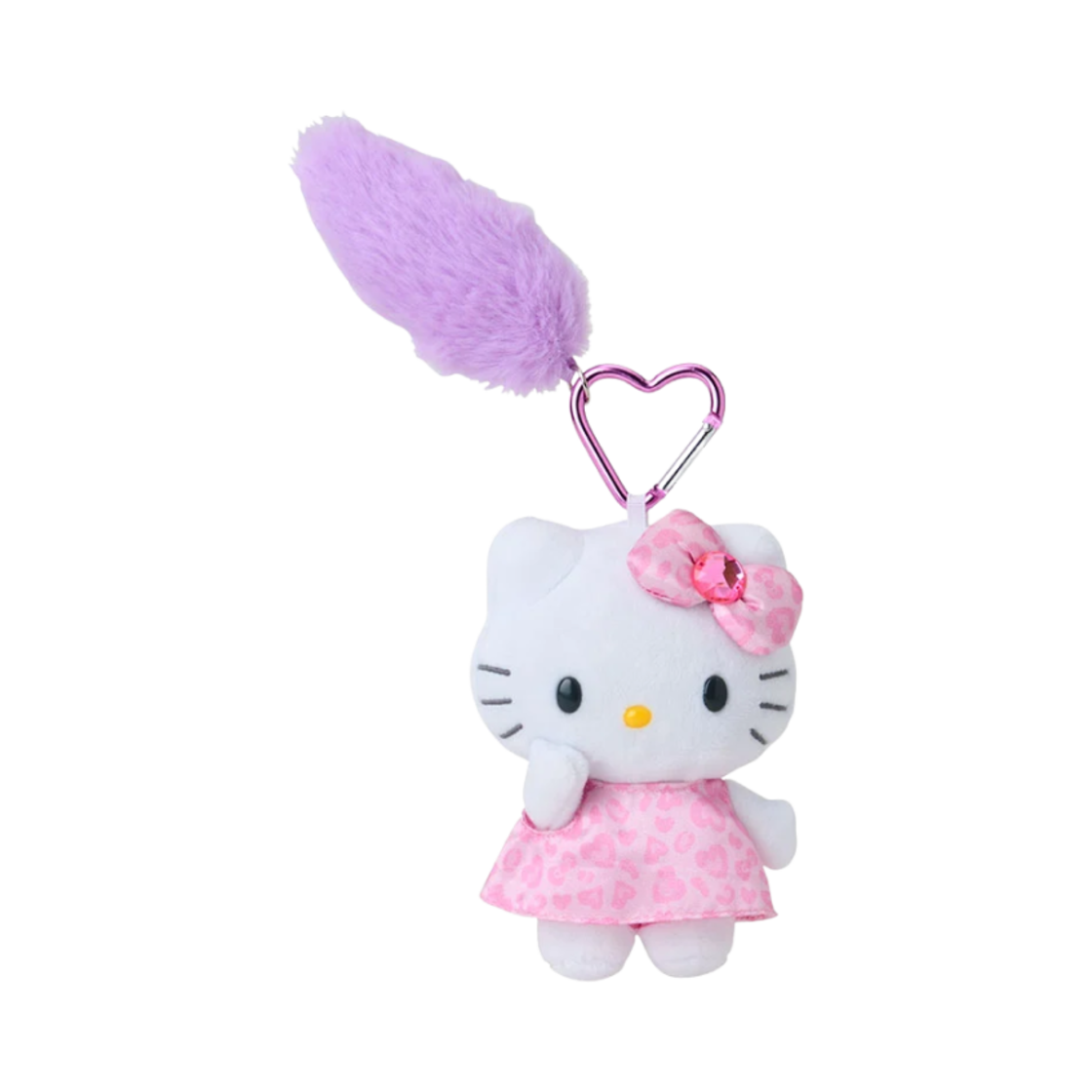 산리오 헬로 키티 테일 마스코트 레오파드 키 홀더(Sanrio Hello Kitty Mascot Leopard Key Holder with Tail)