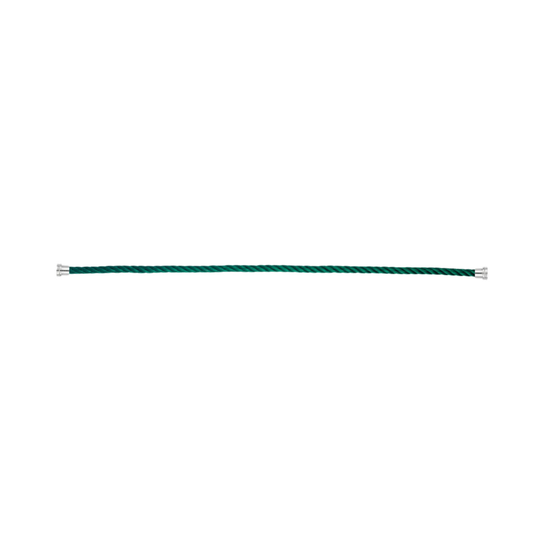 프레드 에메랄드 케이블 브레이슬릿 미디움 화이트 골드(Fred Emerald Cable Bracelet Medium White Gold)