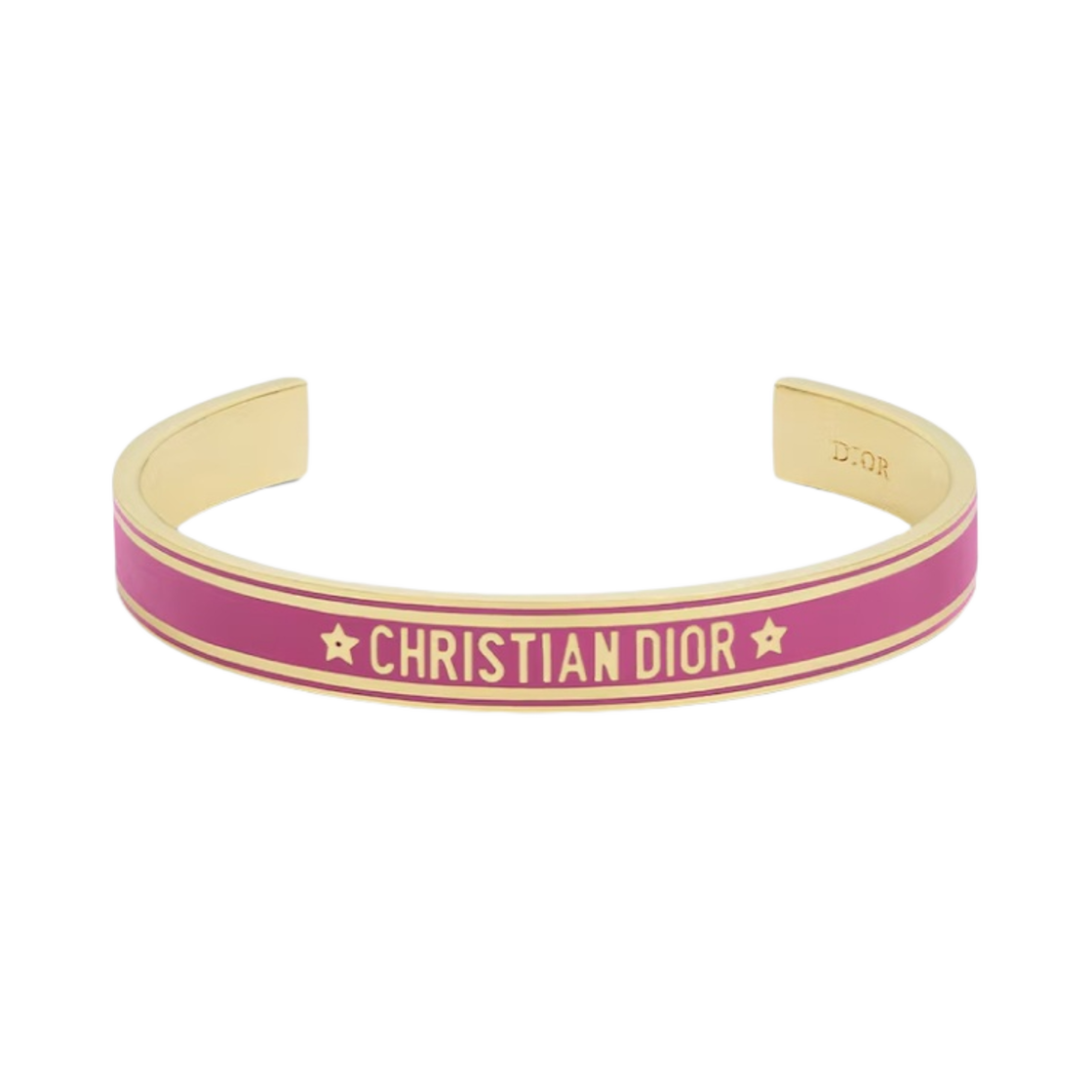 B1650ODELQ-D35P (W) Dior Code Bangle Gold Finish Metal Rani Pink Lacquer - 대표 이미지 #1