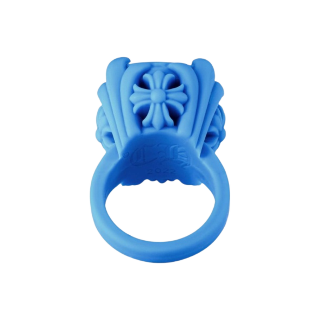 入手困難★送料無料【Chrome Hearts】Cock & Tail Ring Blue 크롬하츠 실리크롬 칵 & 테일 링 블루 - 2022/2023 | Chrome