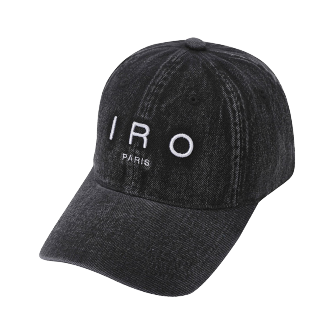 이로 트로이 IRO 로고 자수 데님 볼캡(Iro Troyes Iro Logo Denim Ballcap Black)