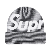 Supreme Big Logo Beanie Black Stripe - 22FW