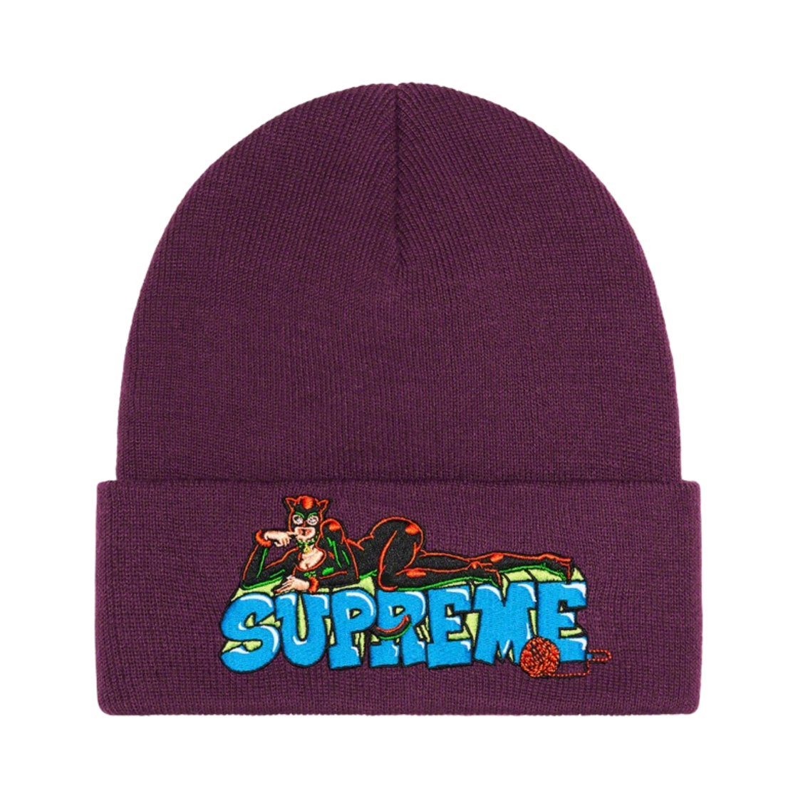 슈프림 캣우먼 비니 플럼 - 22FW(Supreme Catwoman Beanie Plum - 22FW) - 1