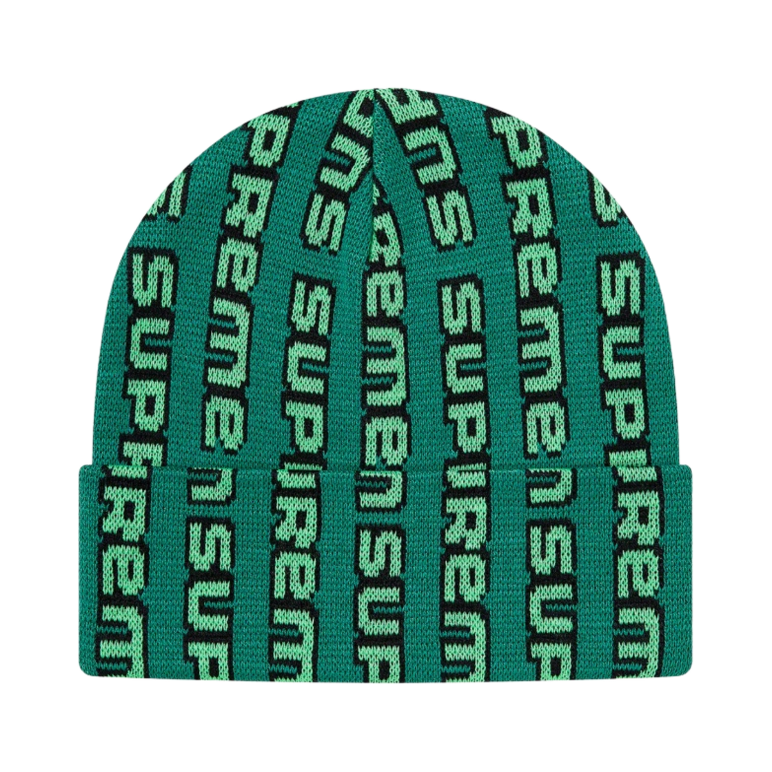 슈프림 버티컬 로고 비니 그린 - 20FW(Supreme Vertical Logo Beanie Green - 20FW) - 1