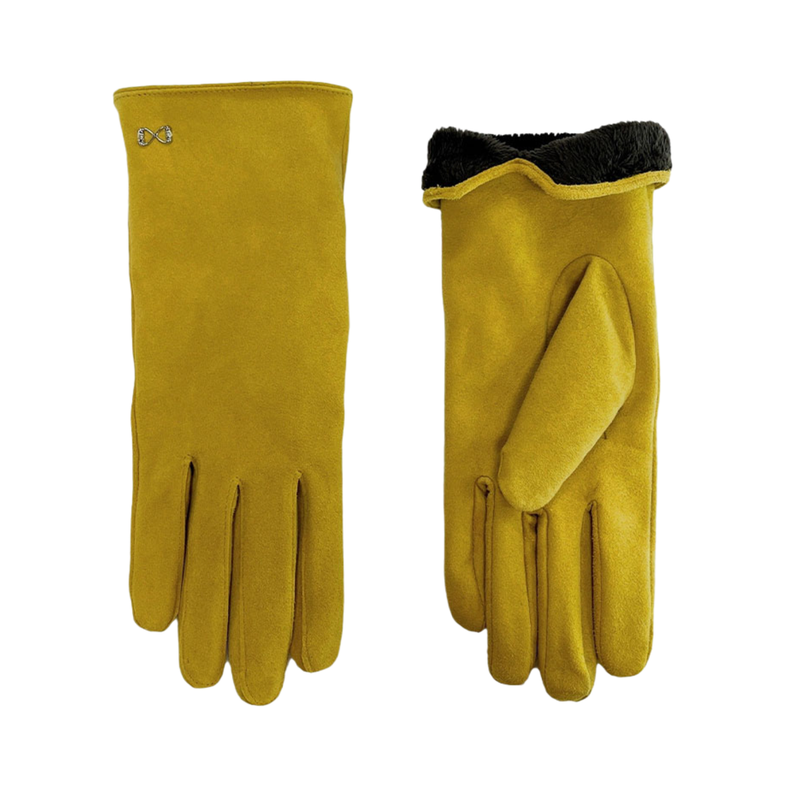 러브미몬스터 스웨이드 롱 글로브 머스타드(lovememonster Suede Long Glove Mustard) - 1
