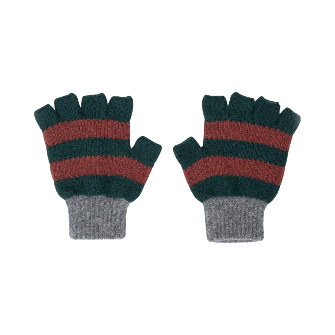 하울린 스트라이프 노 핑거스 글러브스 그린(Howlin Striped No Fingers Gloves Green)