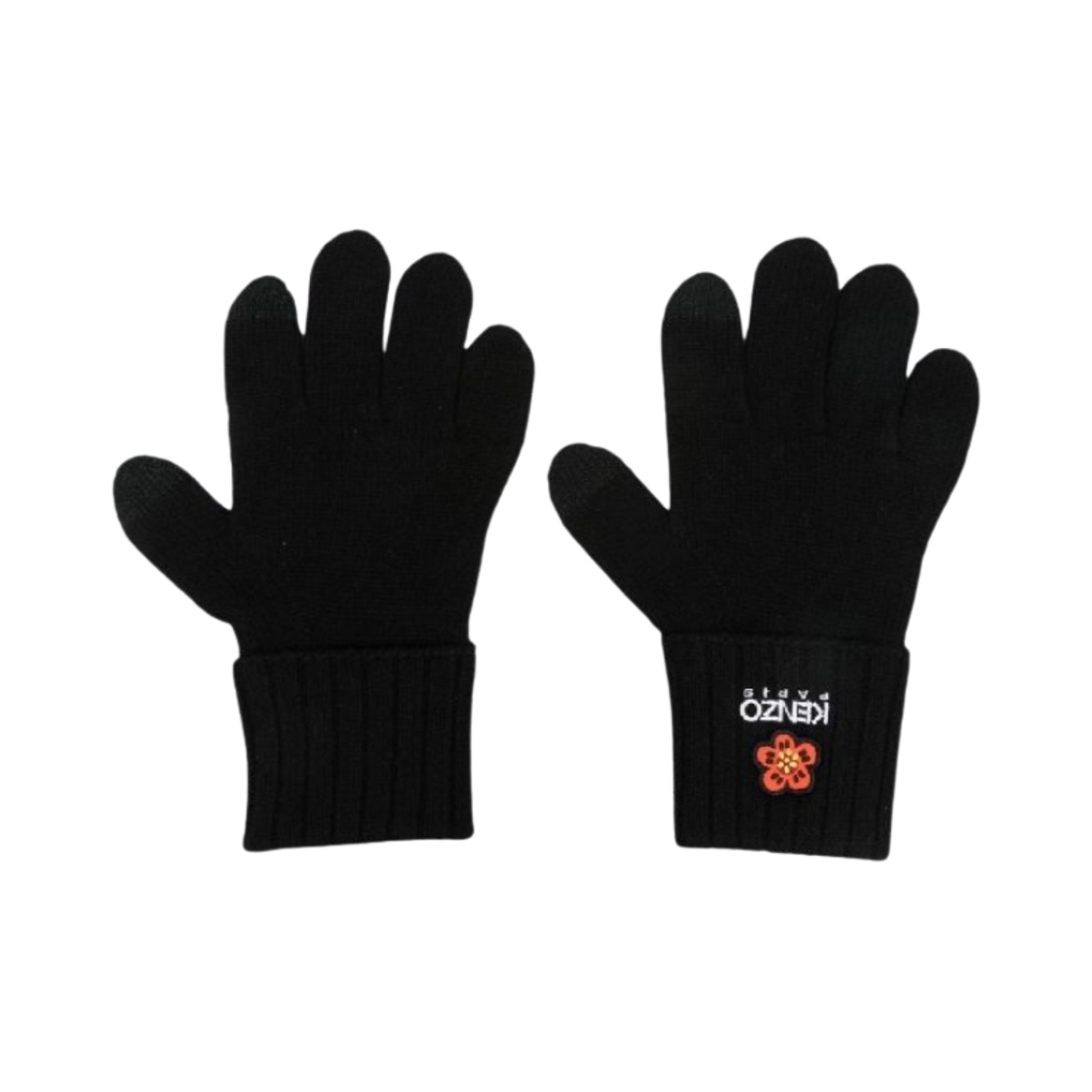 겐조 보케 플라워 로고 장갑 미디움 블랙(Kenzo Boke Flower Logo Gloves Medium Black)