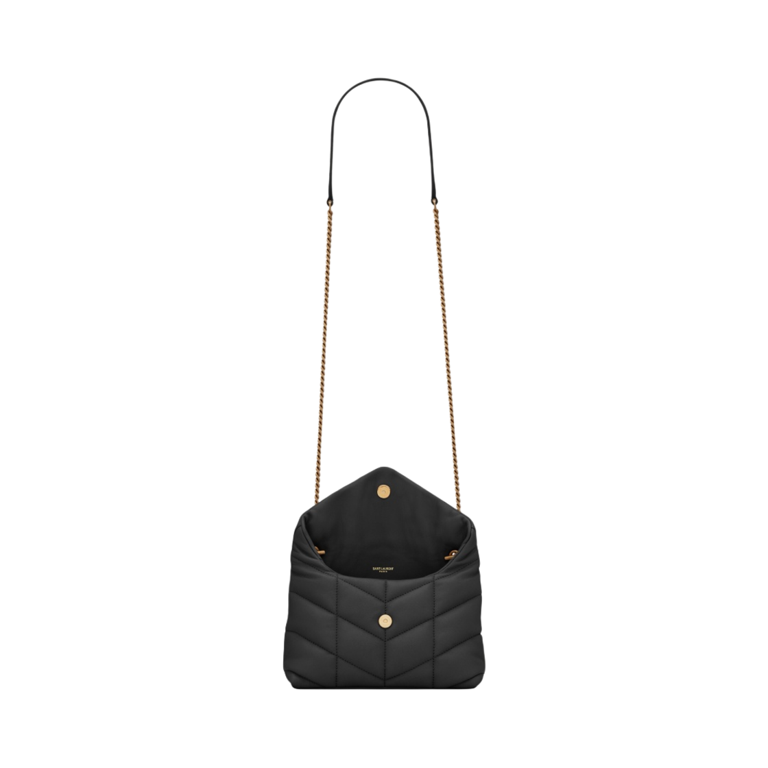 생로랑 퀼티드 램스킨 퍼퍼 토이백 블랙(Saint Laurent Puffer Toy Bag in Quilted Lambskin Black) - 3