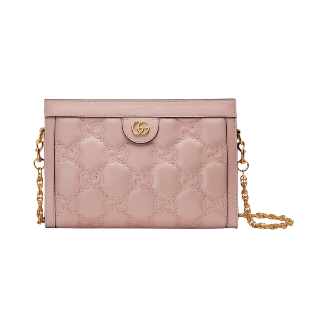 구찌 GG 마틀라세 스몰 백 핑크 레더(Gucci GG Matelasse Small Bag Pink Leather) - 1