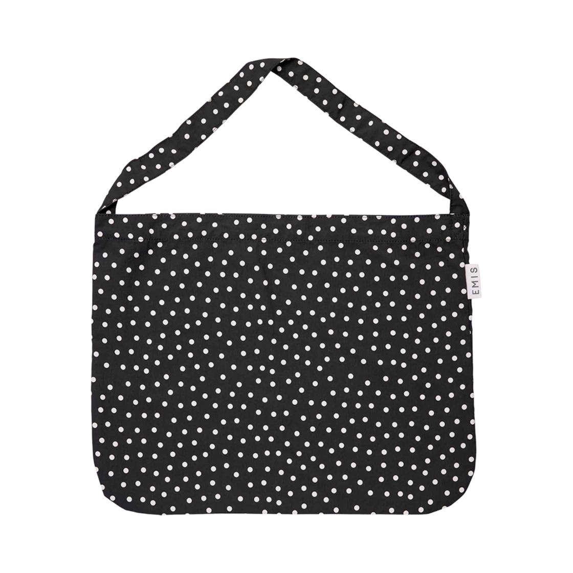 이미스 도트 패턴 에코백 블랙