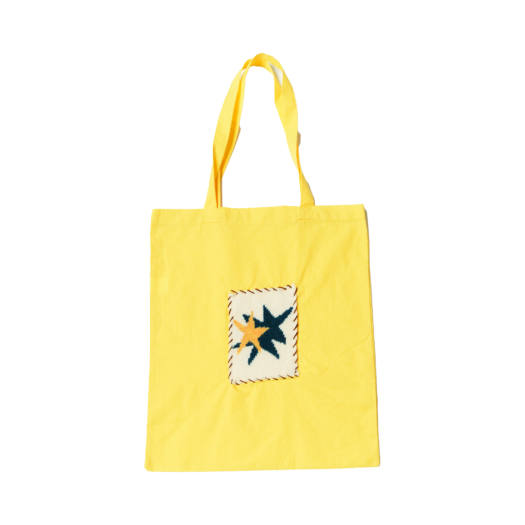 MSBG24AWCS51YL Misu A Barbe Star Cotton Bag Yellow