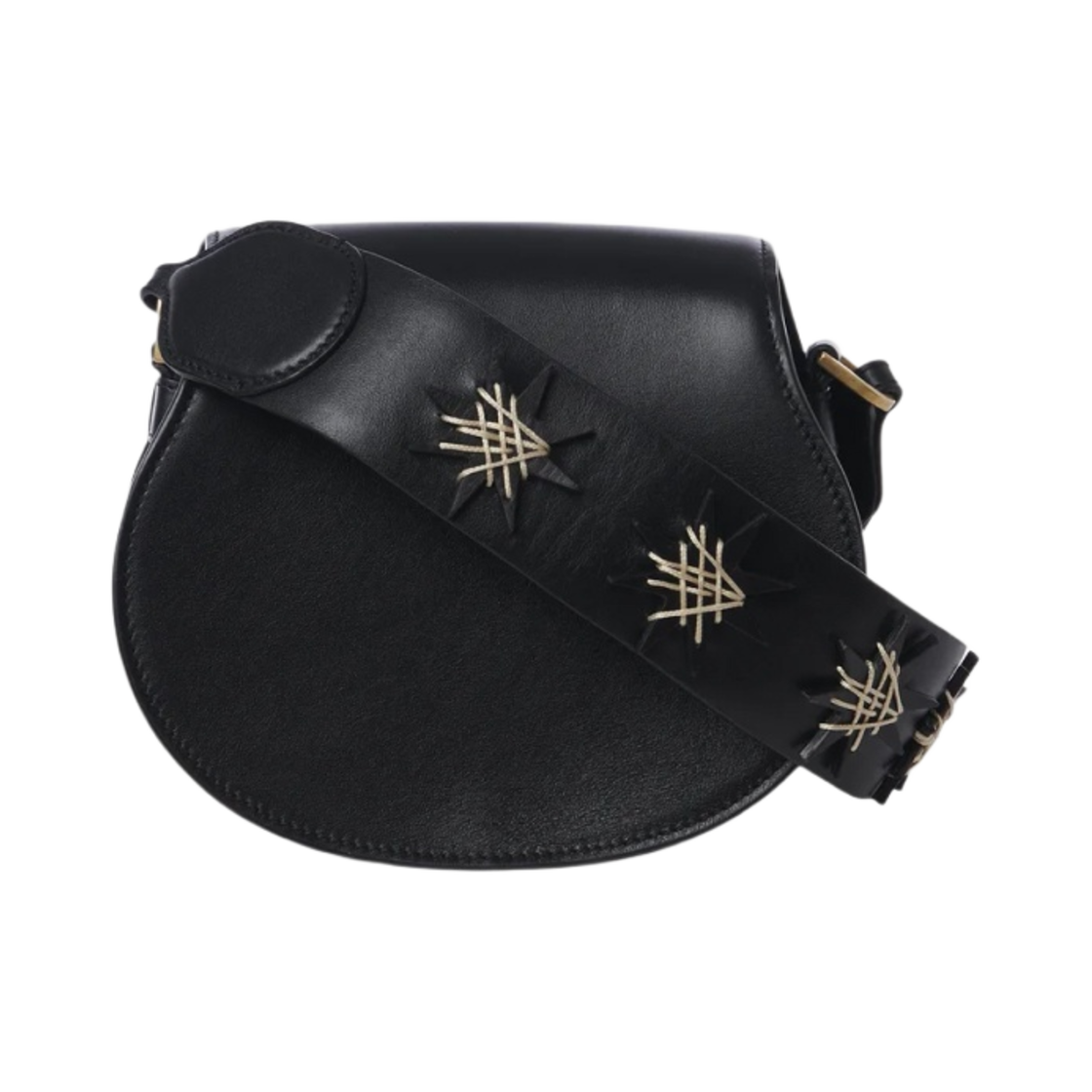 끌로에 마르씨 스몰 새들백 블랙(Chloe Marcie Small Saddle Bag Black) - 2