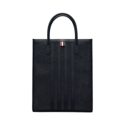 Thom Browne Pebble Grain 4-Bar Tote Black