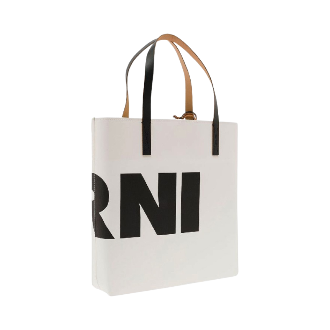 마르니 셀룰로스 토트백 내츄럴 화이트 블랙(Marni Cellulose Tote Bag Natural White Black) - 2
