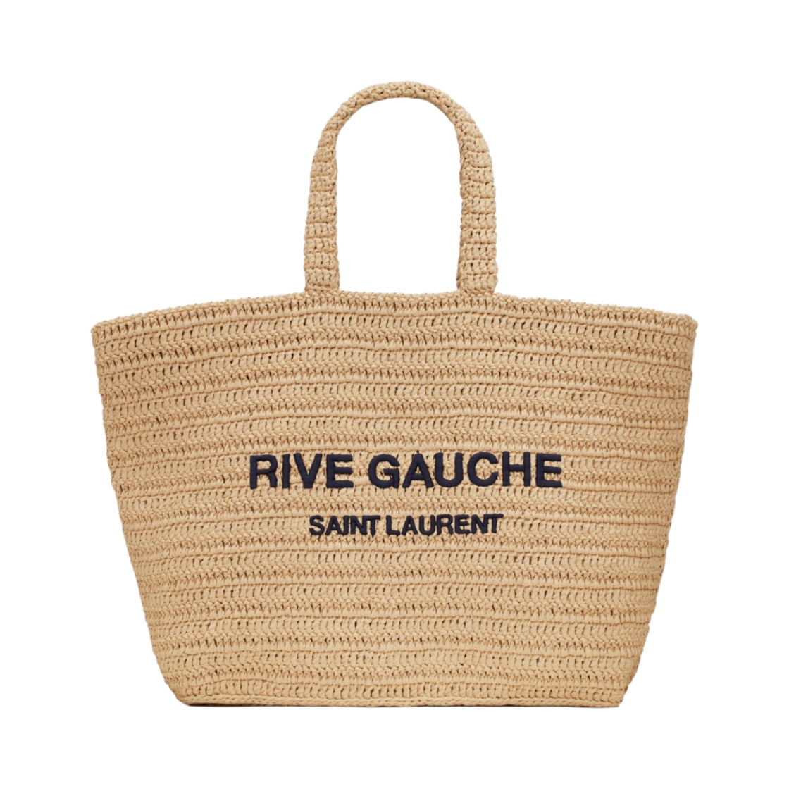 생로랑 라피아 크로쉐 리브 고쉬 서플 토트백 내츄럴(Saint Laurent Rive Gauche Supple Tote Bag in Raffia Crochet Natural) - 1