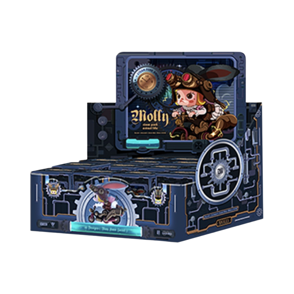 팝마트 몰리 스팀 펑크 애니멀 바이크 미개봉 랜덤박스 100% (12개입)(Pop Mart Molly Steam Punk Animal Bike Sealed Case 100% (12 Blind Boxes)) - 1