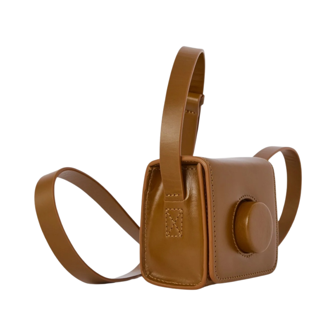 르메르 미니 카메라백 베지터블 탠 레더 토바코(Lemaire Mini Camera Bag Vegetable-Tanned Leather Tobacco) - 2