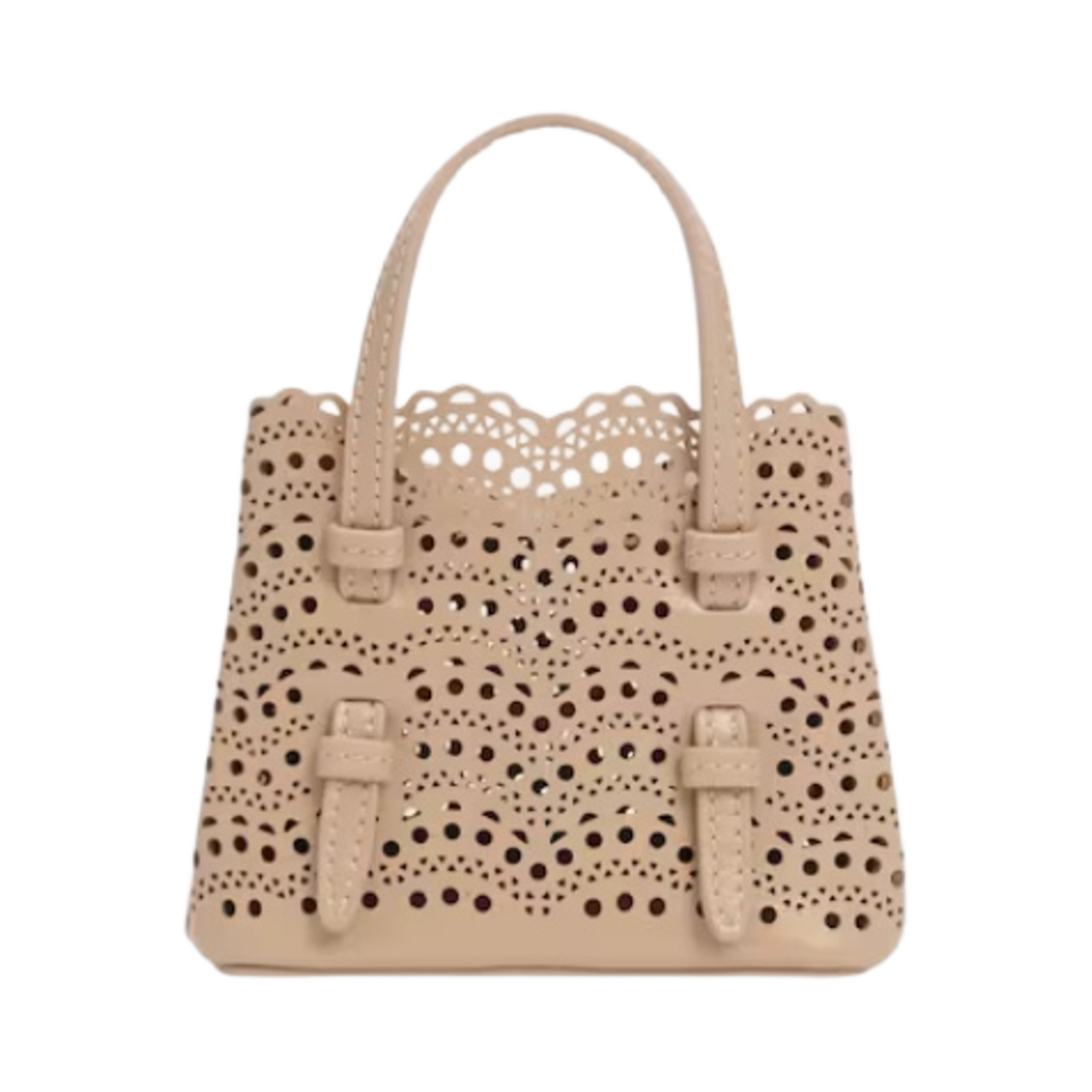 알라이아 비엔 카프스킨 미니 미나 백 베이지(Alaia Mini Mina Bag in Vienne Calfskin Beige) - 2