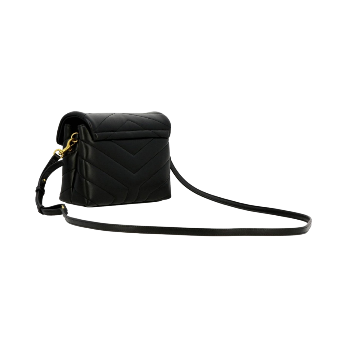 467072-DV707-1000 Saint Laurent Loulou Toy Strap Bag Black - #2