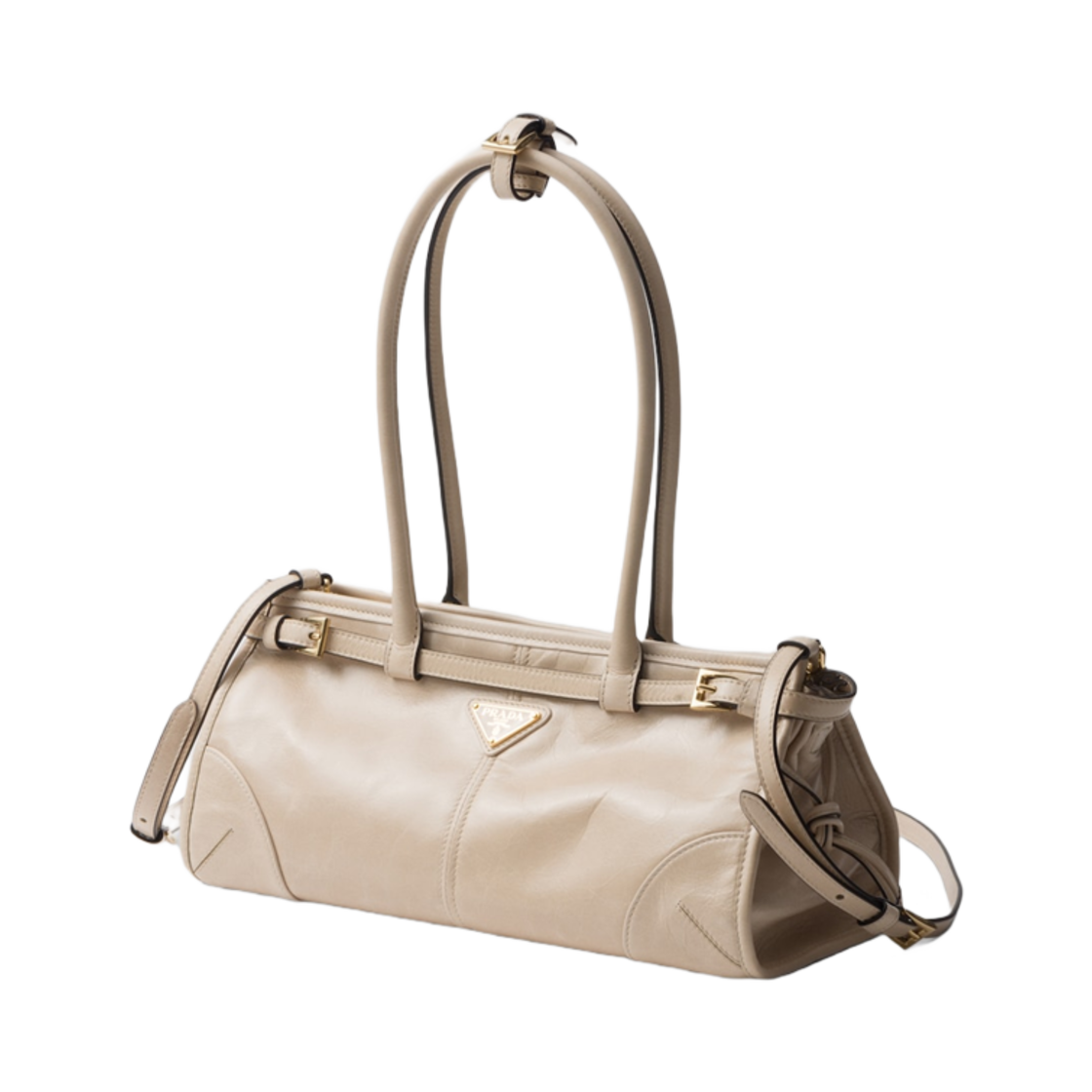 프라다 미디움 레더 핸드백 트래버틴(Prada Medium Leather Handbag Travertine) - 2