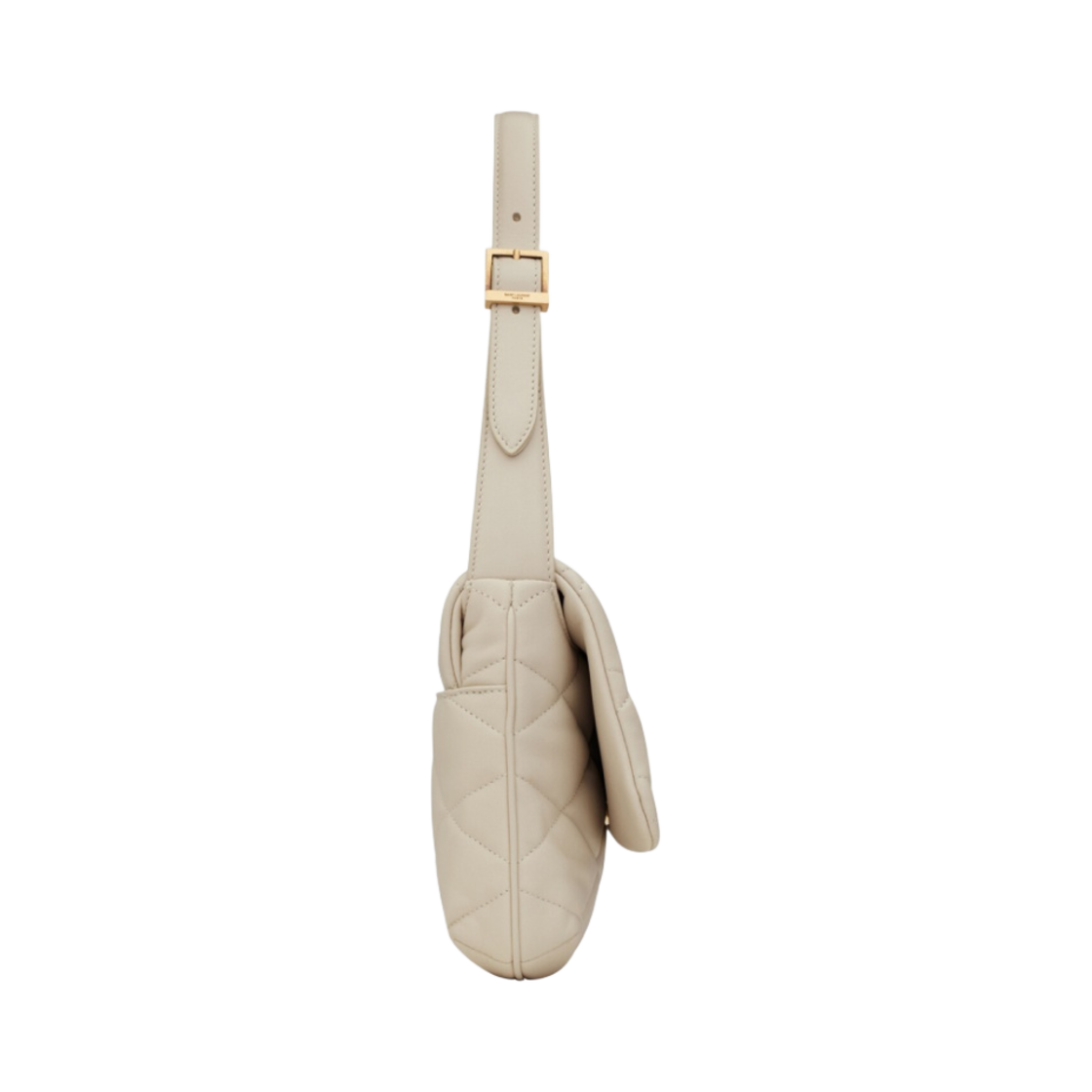 생로랑 퀼티드 램스킨 르 57 숄더백 블랑 빈티지(Saint Laurent Quilted Lambskin Le 57 Shoulder Bag Blanc Vintage) - 2