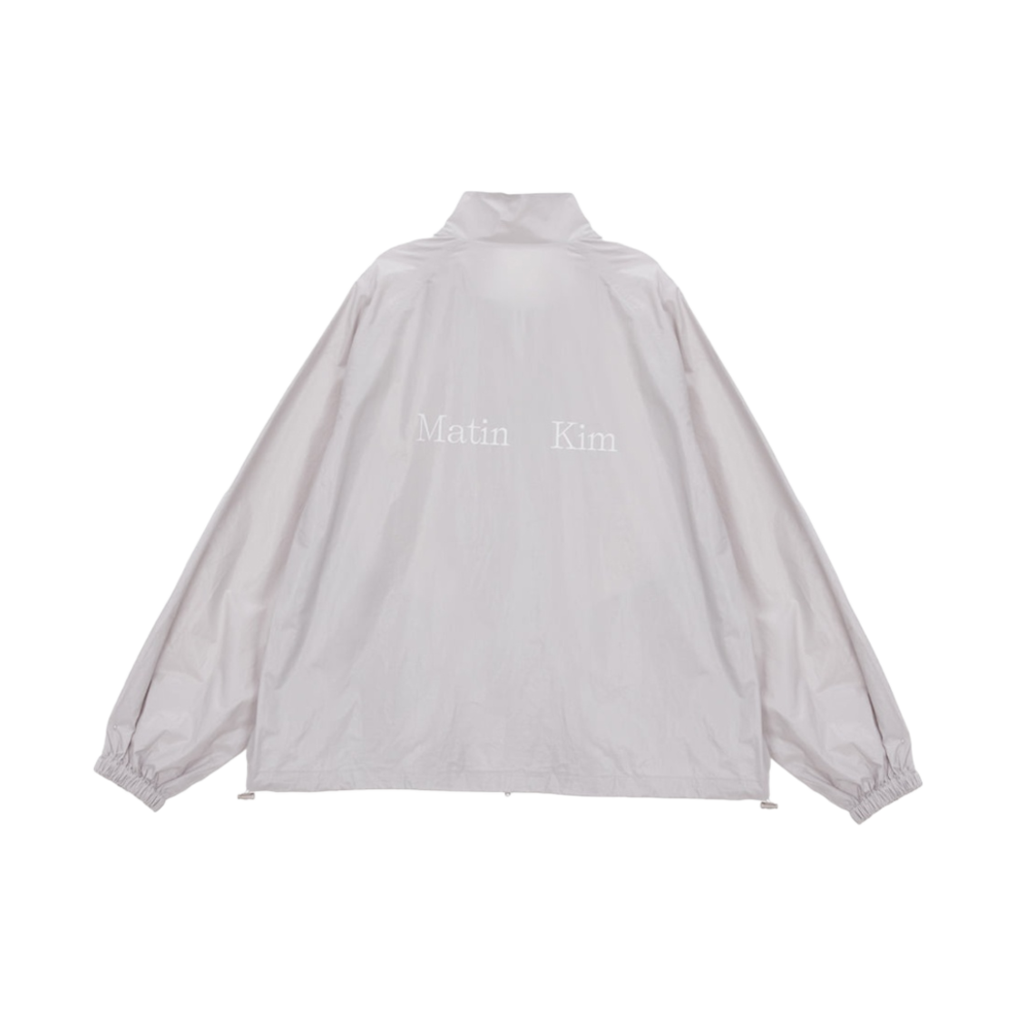 (W) 마뗑킴 로고 코팅 점퍼 그레이((W) Matin Kim Logo Coating Jumper Grey)