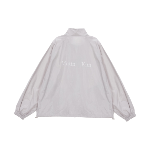 【MATIN KIM】 MATIN KIM LOGO COATING JUMPER IN IVORY MATIN KIM LOGO COATING JUMPER IN IVORY - MATINKIM