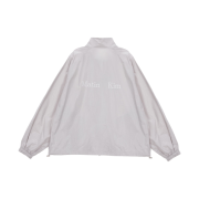 (W) Matin Kim Logo Coating Jumper Grey