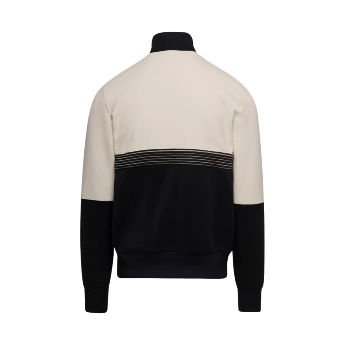 아미 하트 로고 패치 트랙 집업 자켓 블랙 오프 화이트(AMI de Coeur Patch Track Zipped Jacket Black Off White) - 2