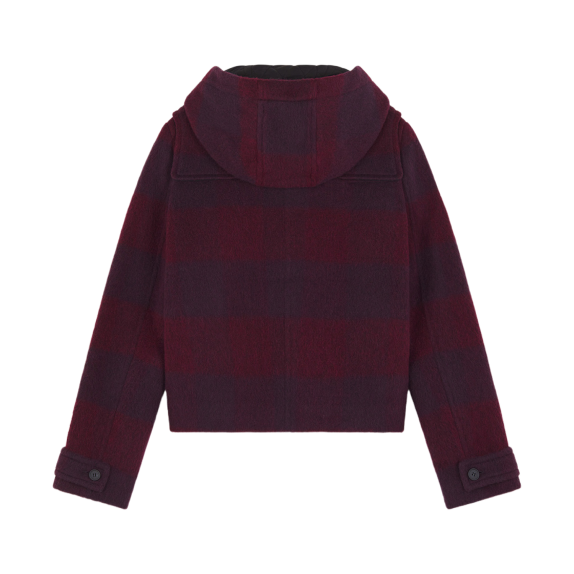 (W) 메종 키츠네 숏 더플 코트 퍼플 레드스타((W) Maison Kitsune Short Duffle Coat Purple Redstar) - 2