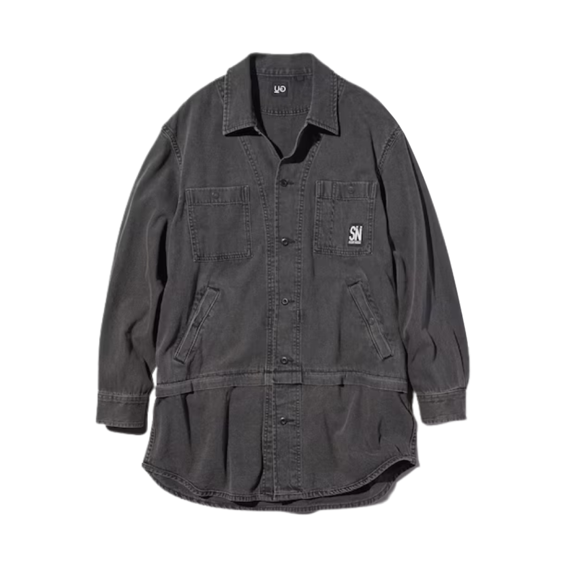 GU x 언더커버 튜닉 셔츠 그레이(GU x Undercover Tunic Shirt Gray)