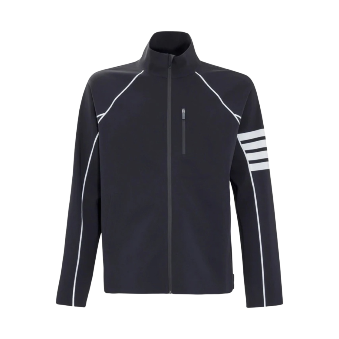 톰브라운 사선 컴프레션 집업 자켓 네이비(Thom Browne 4-Bar Compression Zip-Up Jacket Navy)