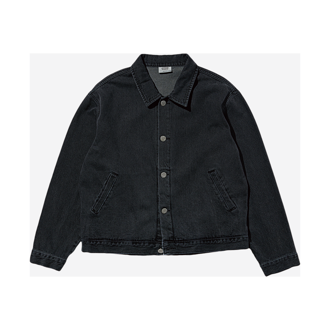 DJ303_Ch Artwork Museum Denim Jacket Charcoal