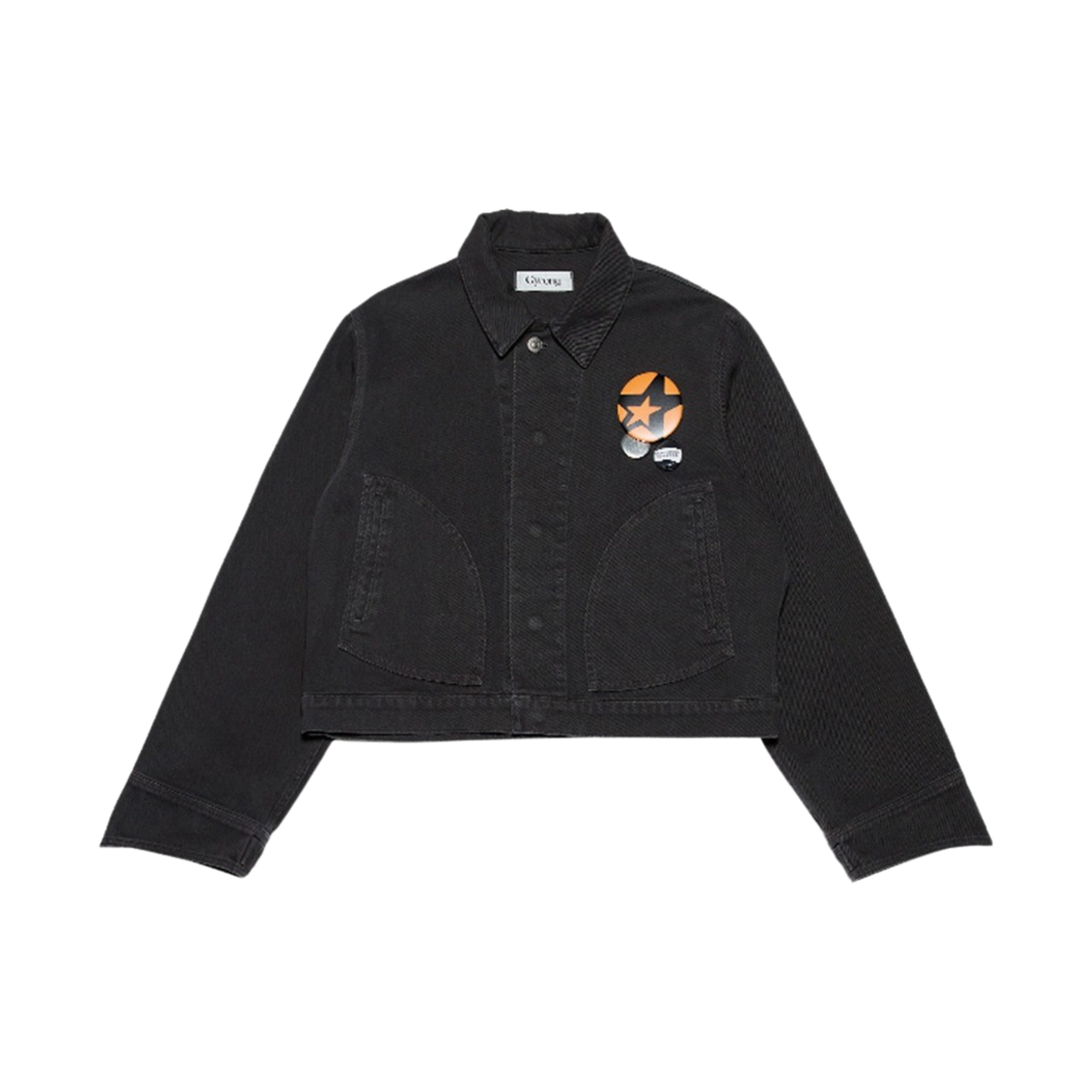 GY31TJ06CC00 Gyeong Vtg Washed Twill Jacket Charcoal