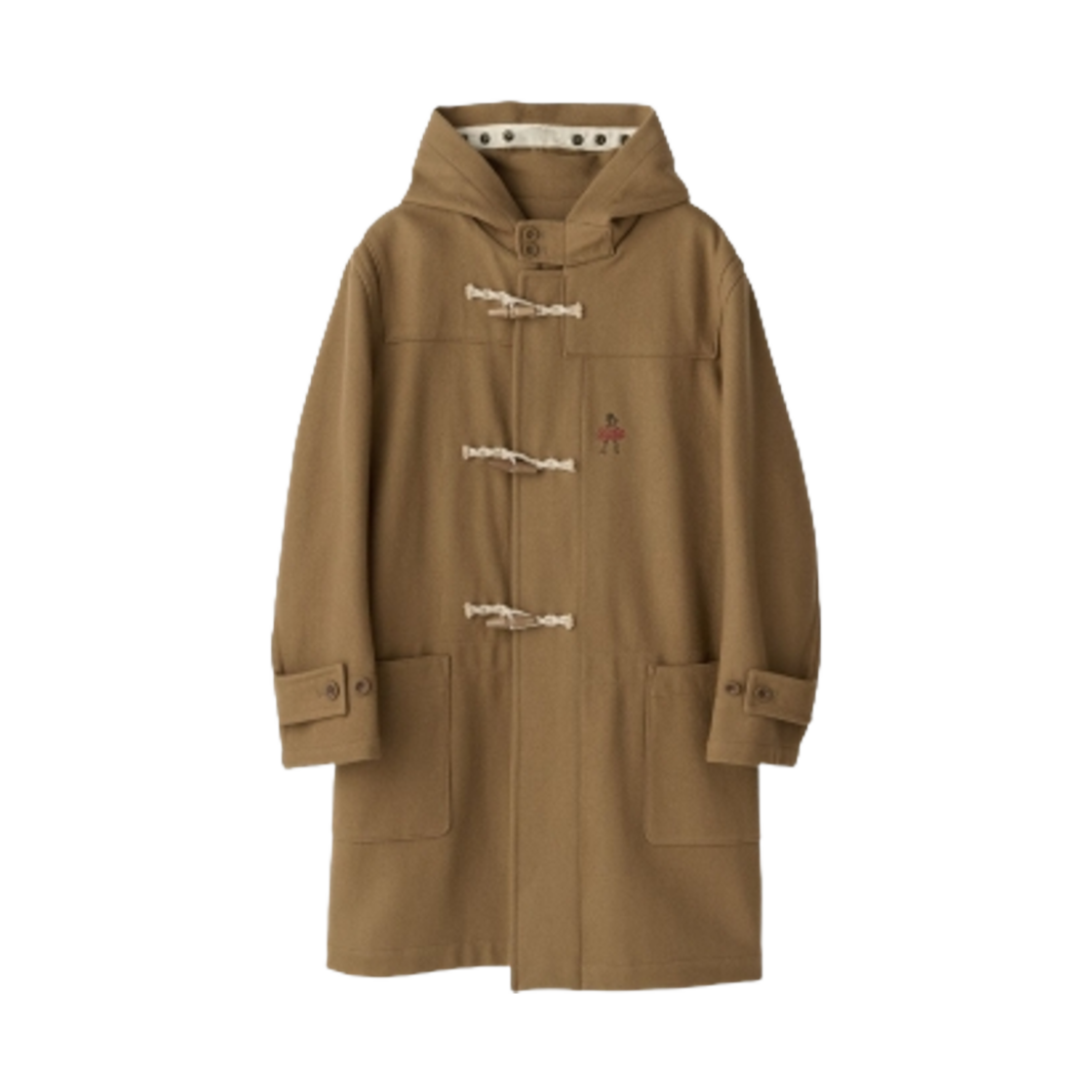 히스테릭 글래머 런던 트레디션 빅슨 라인 자수 몬티 더플 코트 베이지(Hysteric Glamour London Tradition Vixen Line Embroidered Monty Duffle Coat Beige) - 1