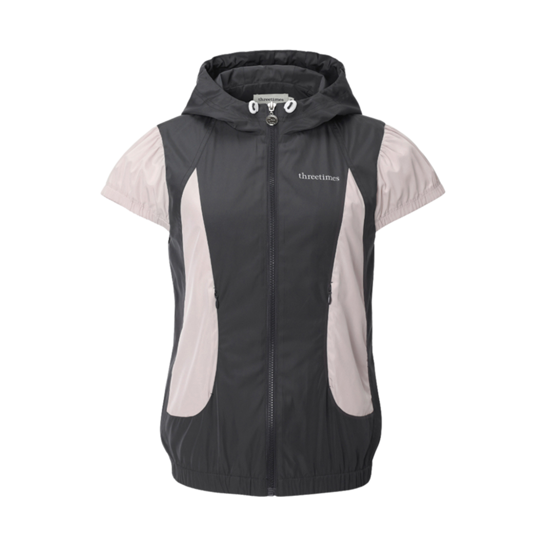 - (W) Threetimes Milky Windbreaker Charcoal