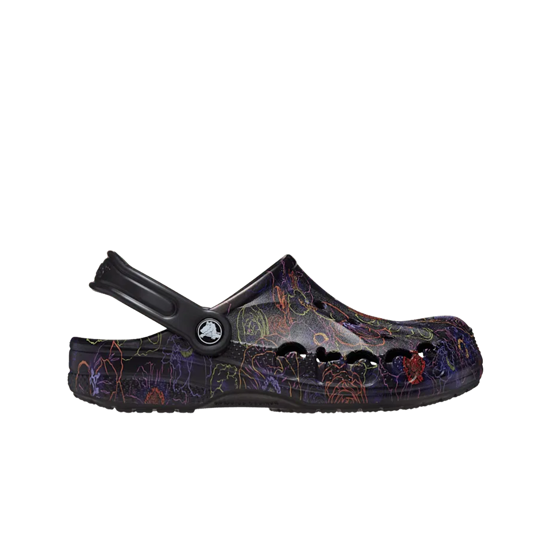 크록스 바야 플로럴 클로그 블랙(Crocs Baya Floral Clog Black) - 1
