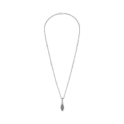 Gucci Tiger Head Pendant Necklace Silver