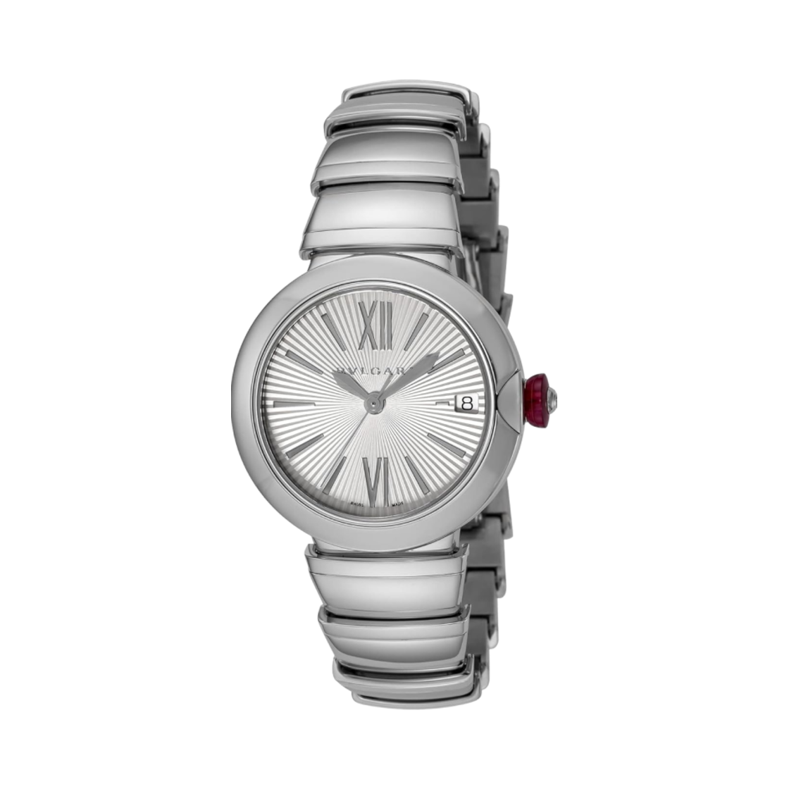 (W) 불가리 루체아 오토매틱 33mm 스테인리스 스틸 실버((W) Bulgari Lucea Automatic 33mm Stainless Steel Silver)