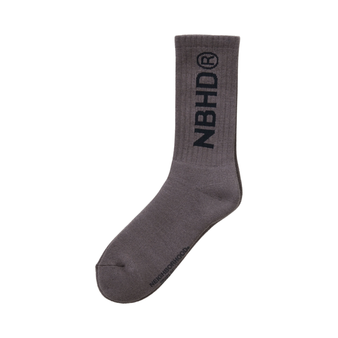 242WINH-UWM02 Neighborhood NBHD Logo Socks Gray