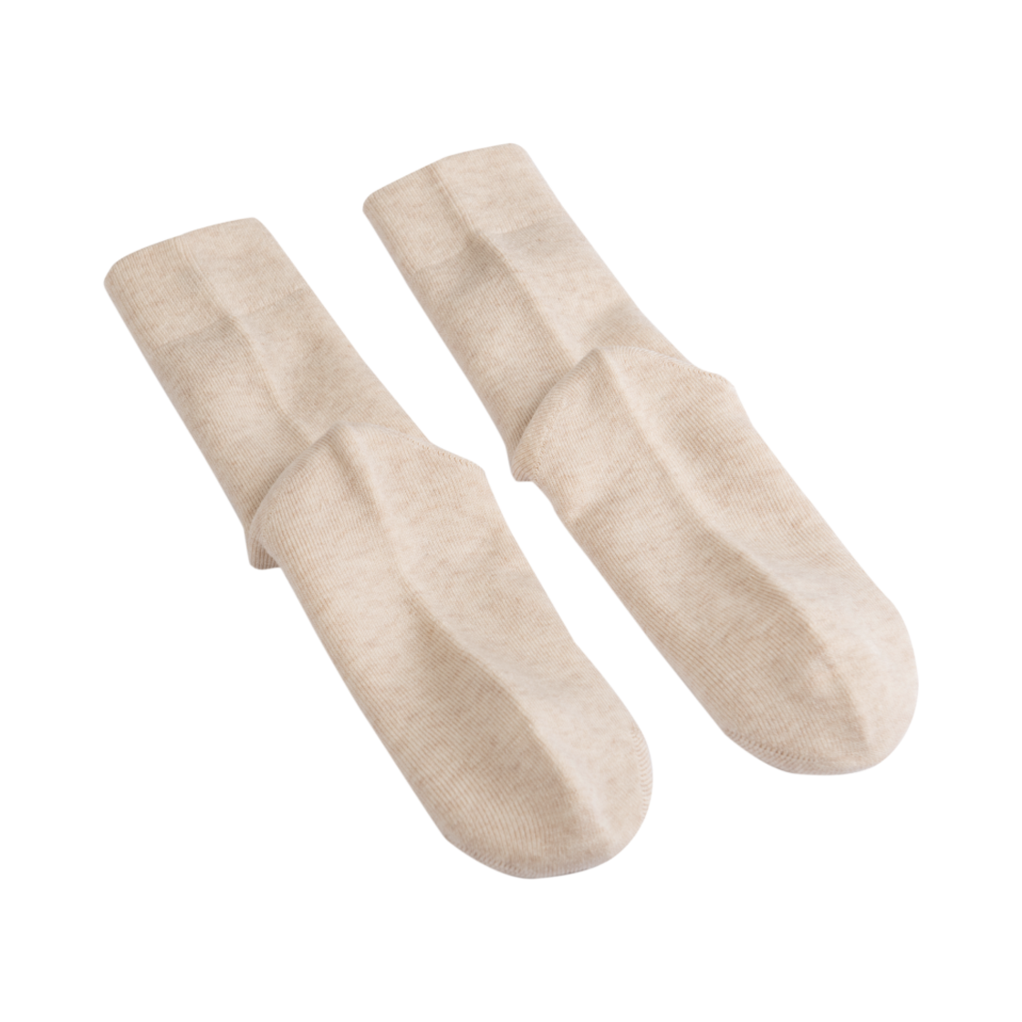 L22EBSCW307AMOM LI2 Merino Wool Crew Socks Melange Oatmeal